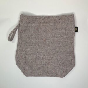 大內袋－彩點毛呢紫茄 | Large Donegal Inner Bag - Aubergine