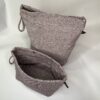 小內袋－彩點毛呢紫茄 | Small Donegal Inner Bag - Aubergine