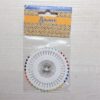 [Maison SAJOU] 玻璃珠大頭針組－刺繡中的女孩 | Glass Head Sewing Pins - Girls Embroidering Rosette