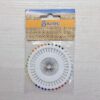 [Maison SAJOU] 玻璃珠大頭針組－縫紉中的女孩 | Glass Head Sewing Pins - Little Girl Sewing Rosette